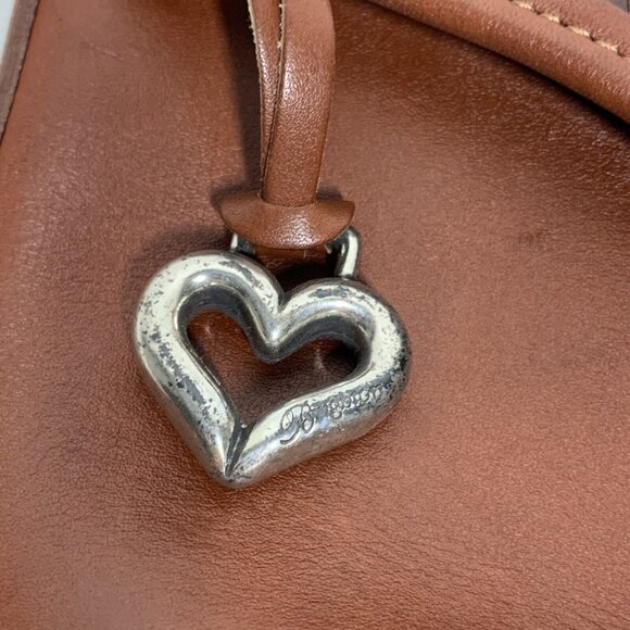 Brighton Vintage Y2K 90s Leather Medium Bucket Bag Purse, Crossbody Shoulder Bag - Picture 10 of 13